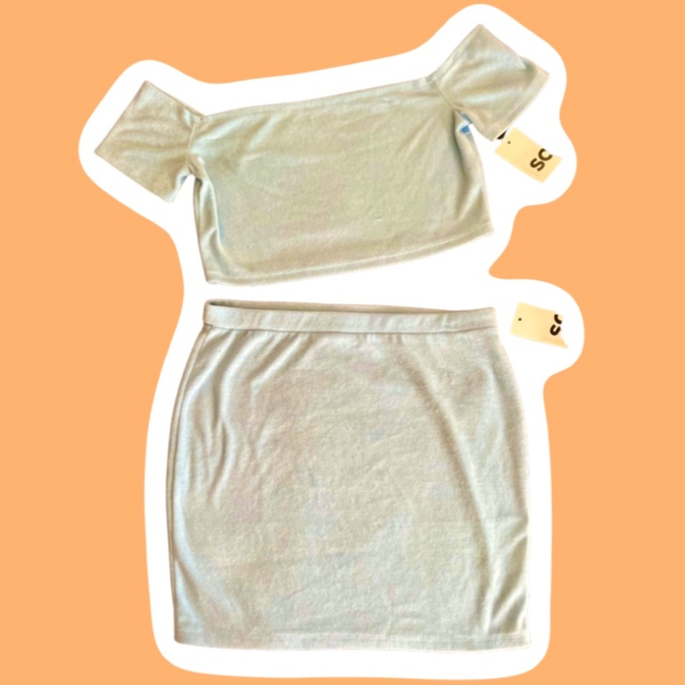 Crop top and skirt set